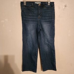 Anne Klein High Rise Jean Capris Size 8